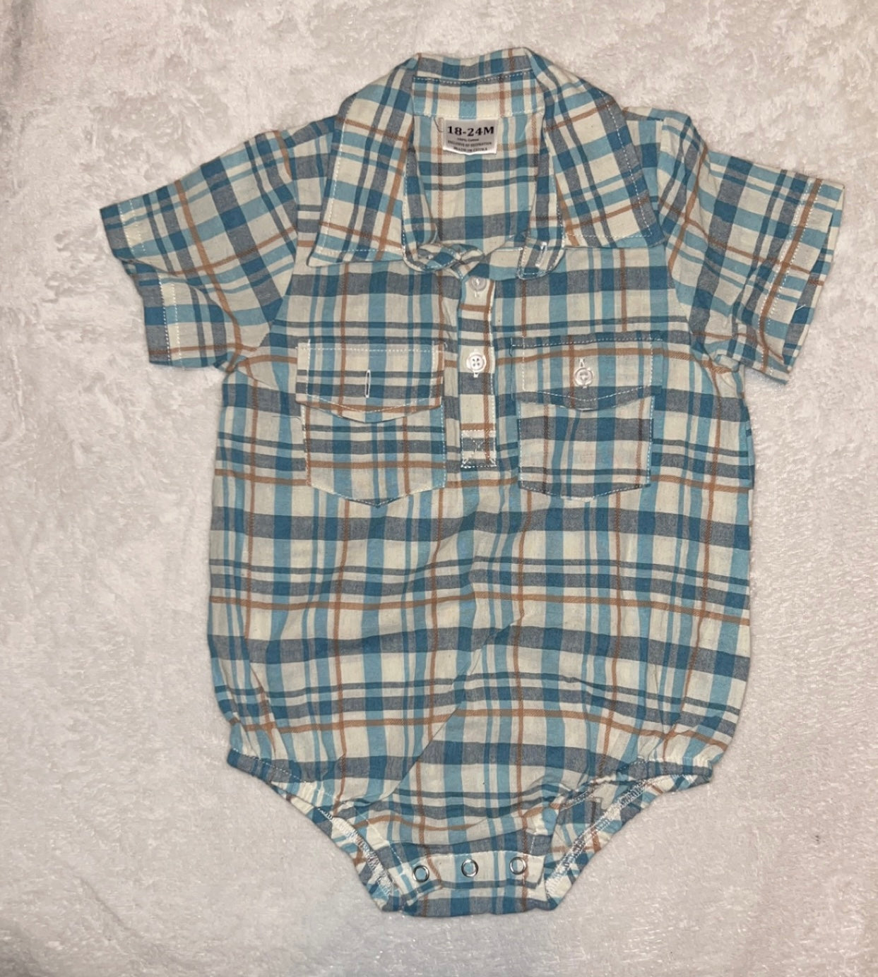 Plaid Polo Onsie