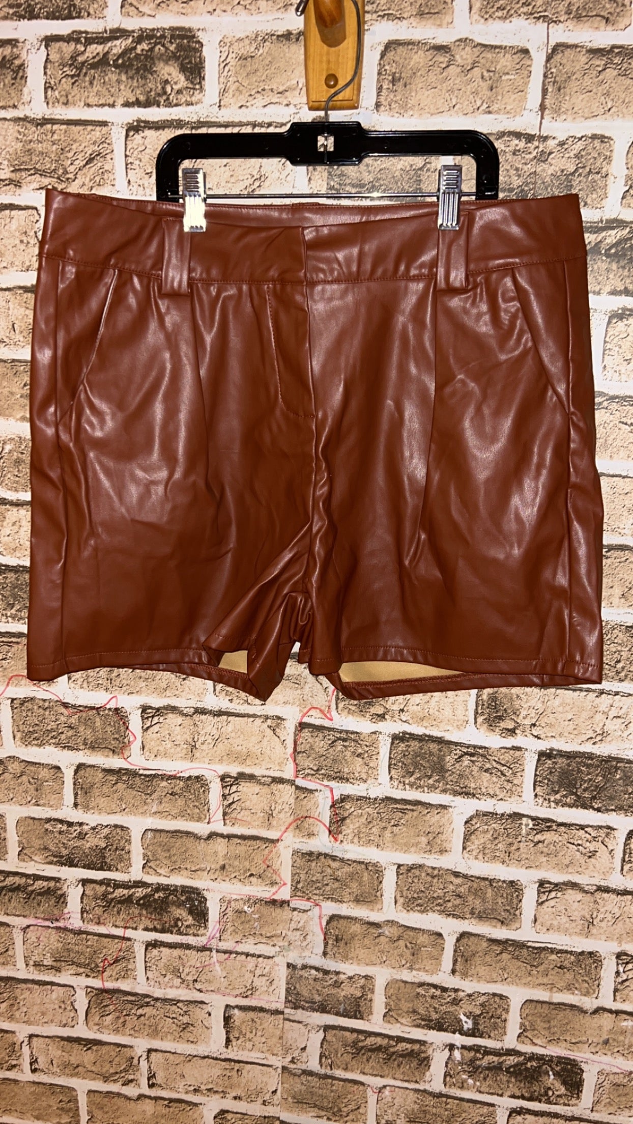 Faux Leather Shorts
