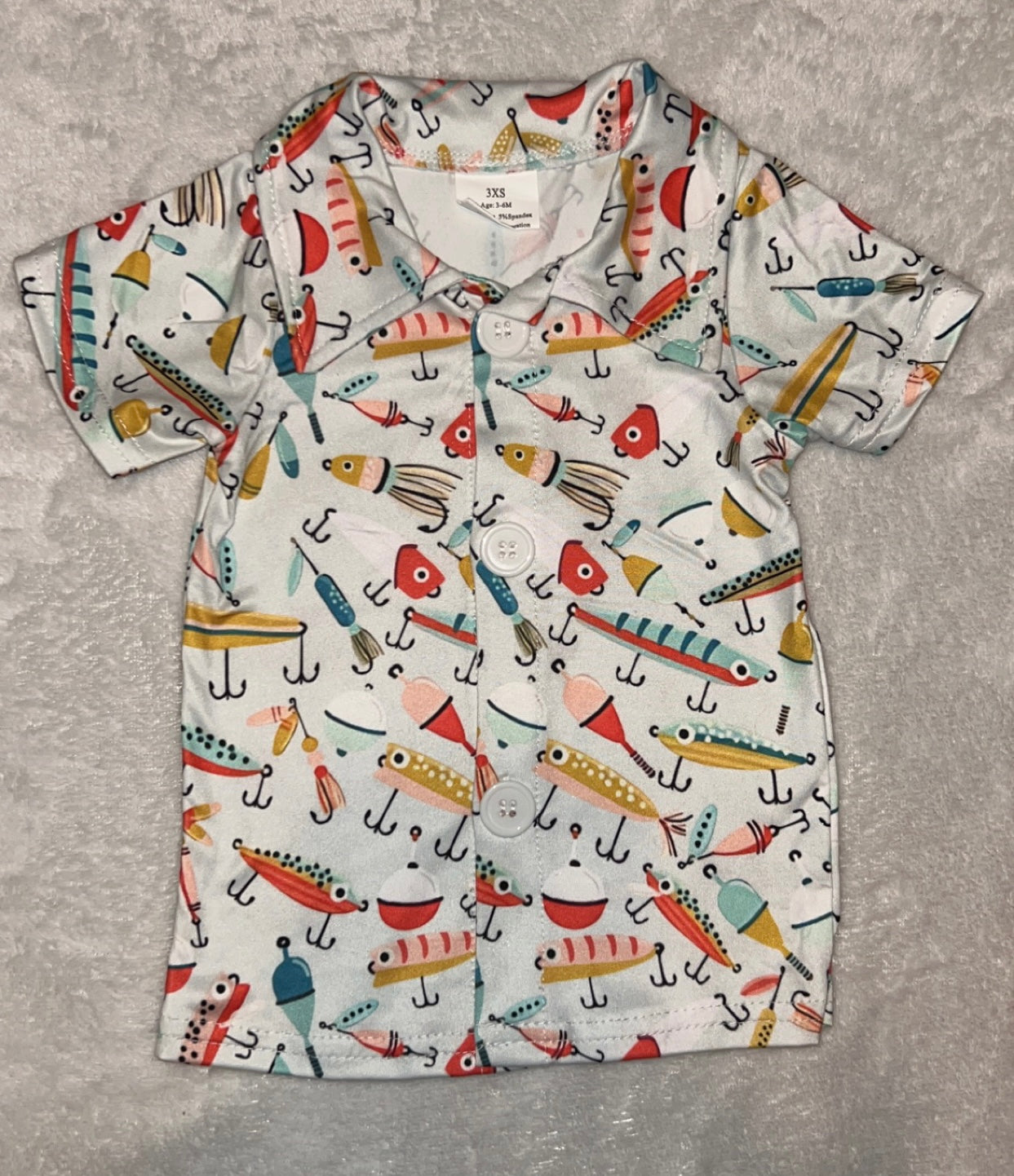 Fishing Lure Button Shirt
