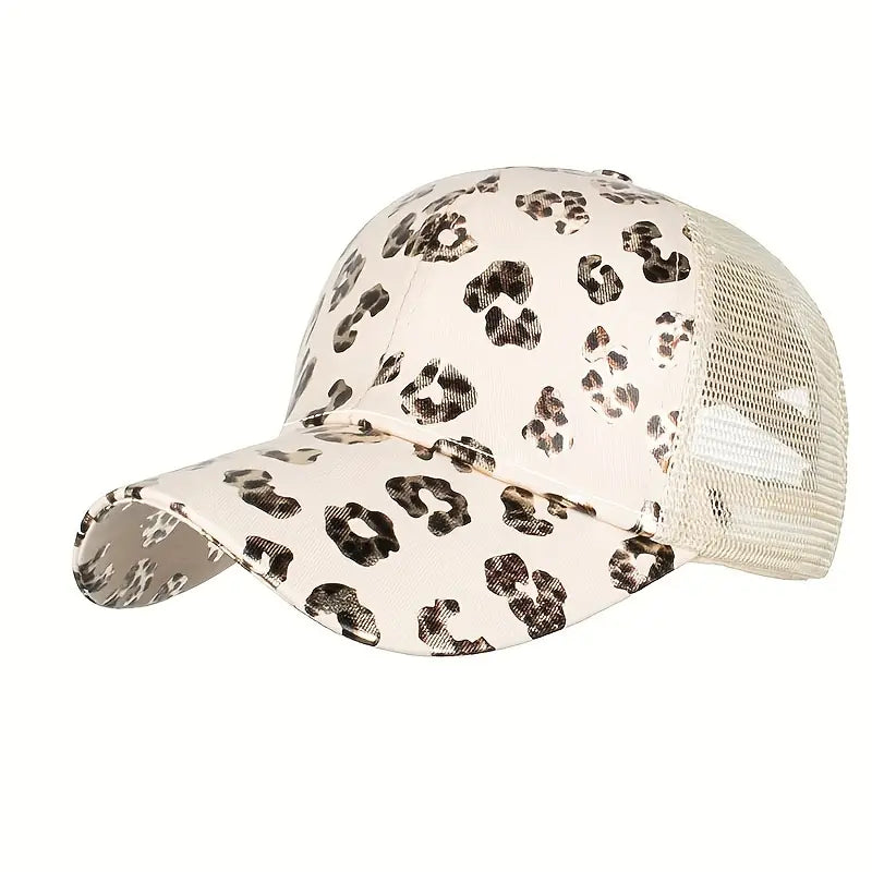Ladies Criss Cross Ponytail Trucker Caps