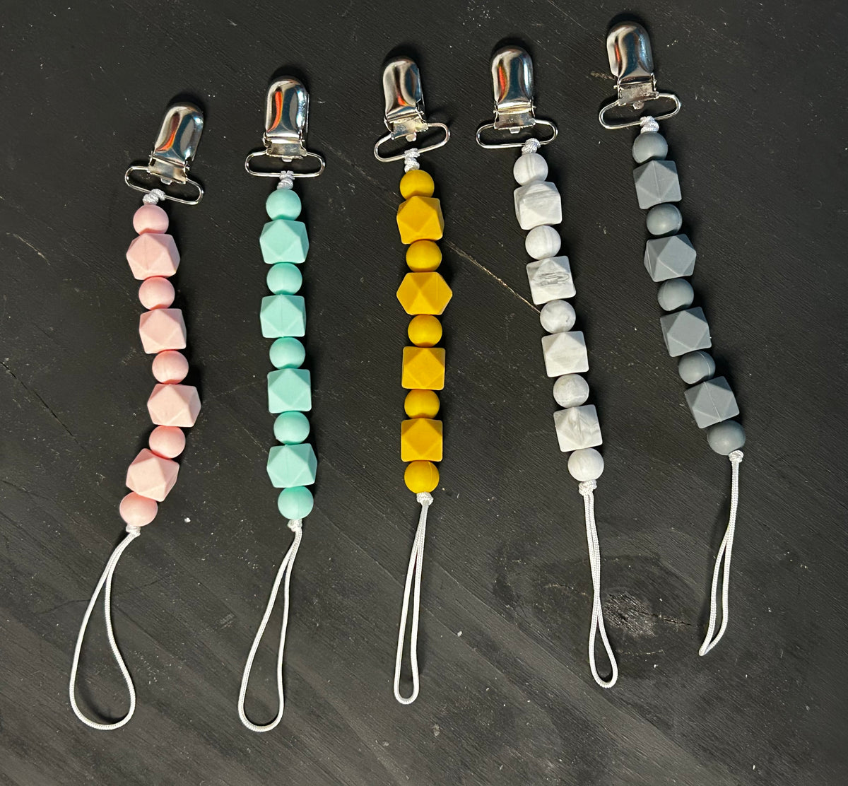 Silicone Bead Pacifier Clips