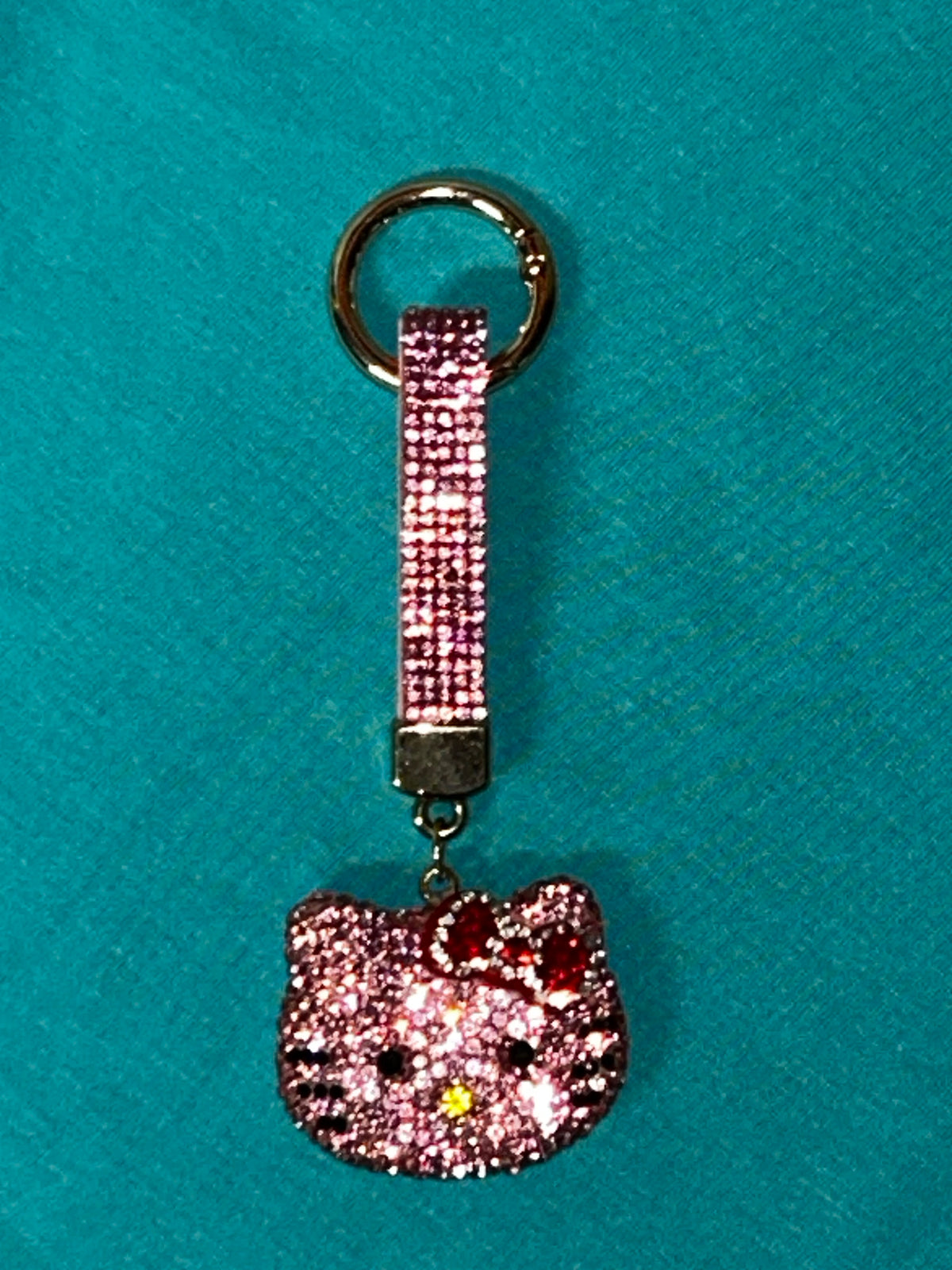 Pink Bling Hello Kitty Keychain
